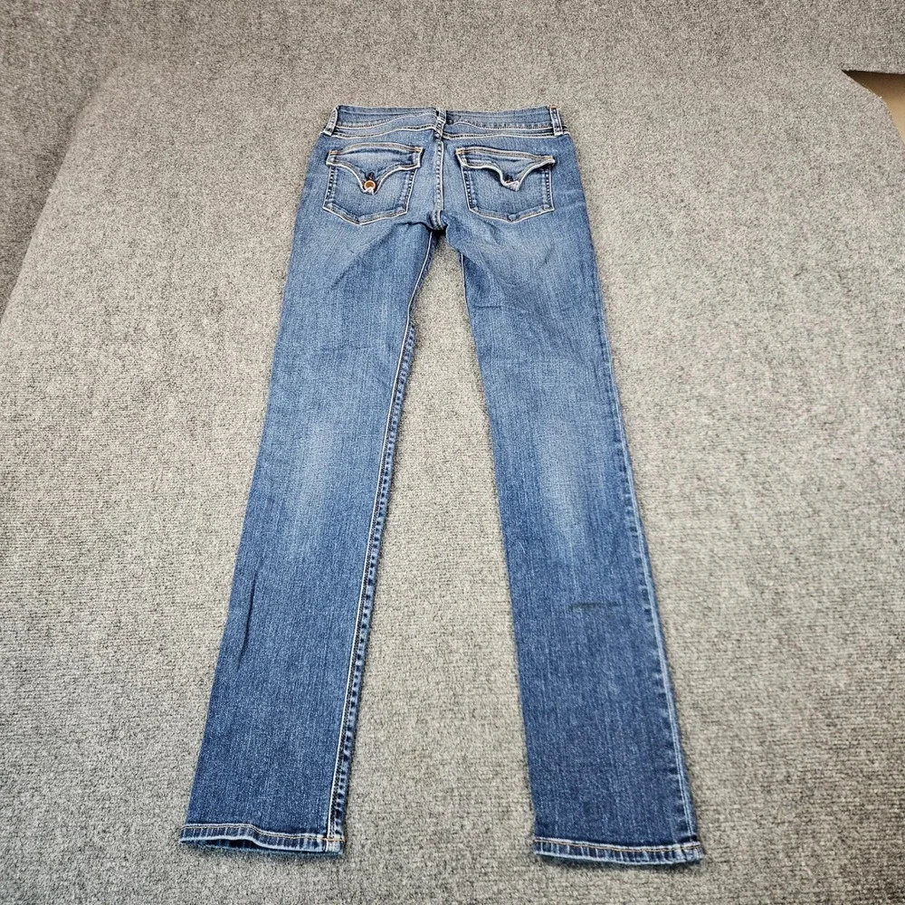 Hudson Los Angeles Collin Skinny Jeans Womens 27 Medium Wash Flap Pocket Denim
